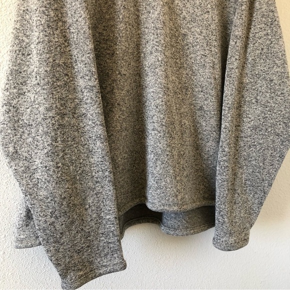 Wrangler Oatmeal 1/3 Snap Up Button Mock Neck Fleece Sweater Men Size 3XL - Picture 2 of 11